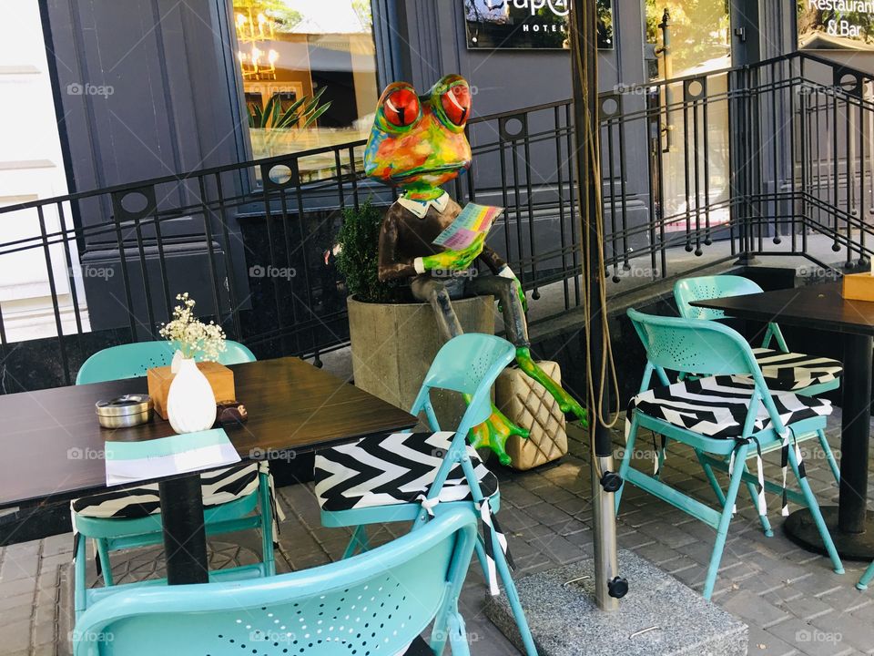 Интересный декор ресторана