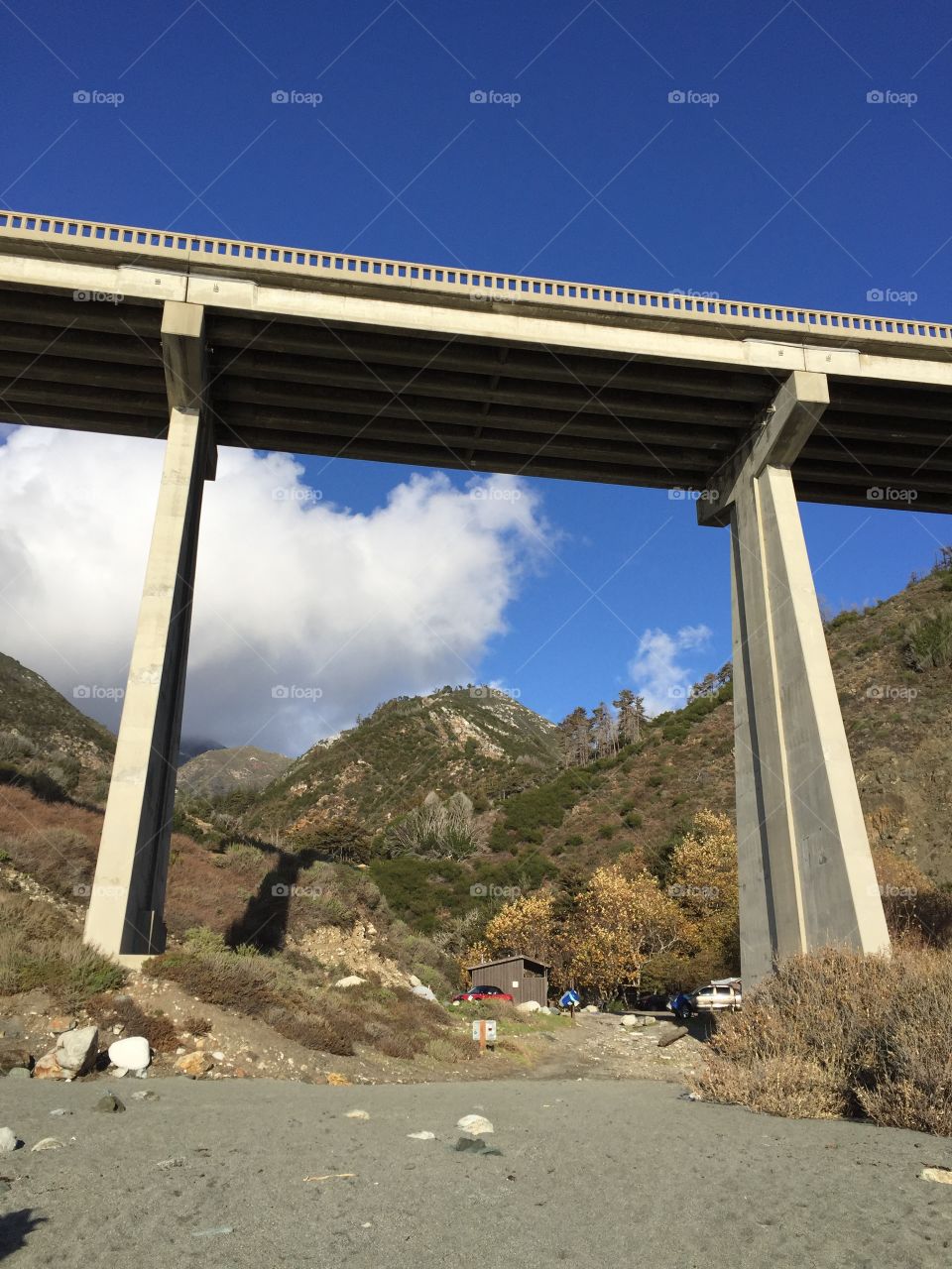 Bridge and clouds