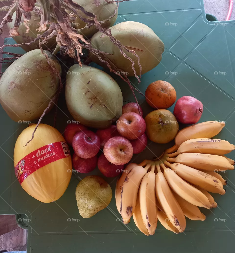 As frutas de hoje.
