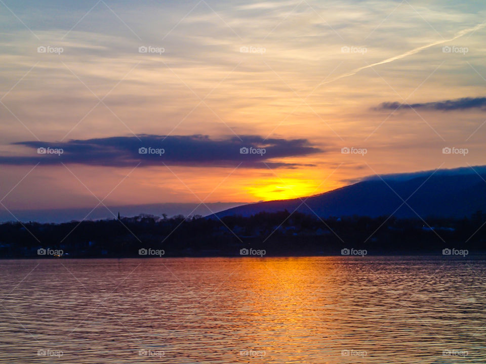 Sunrise Hudson River 