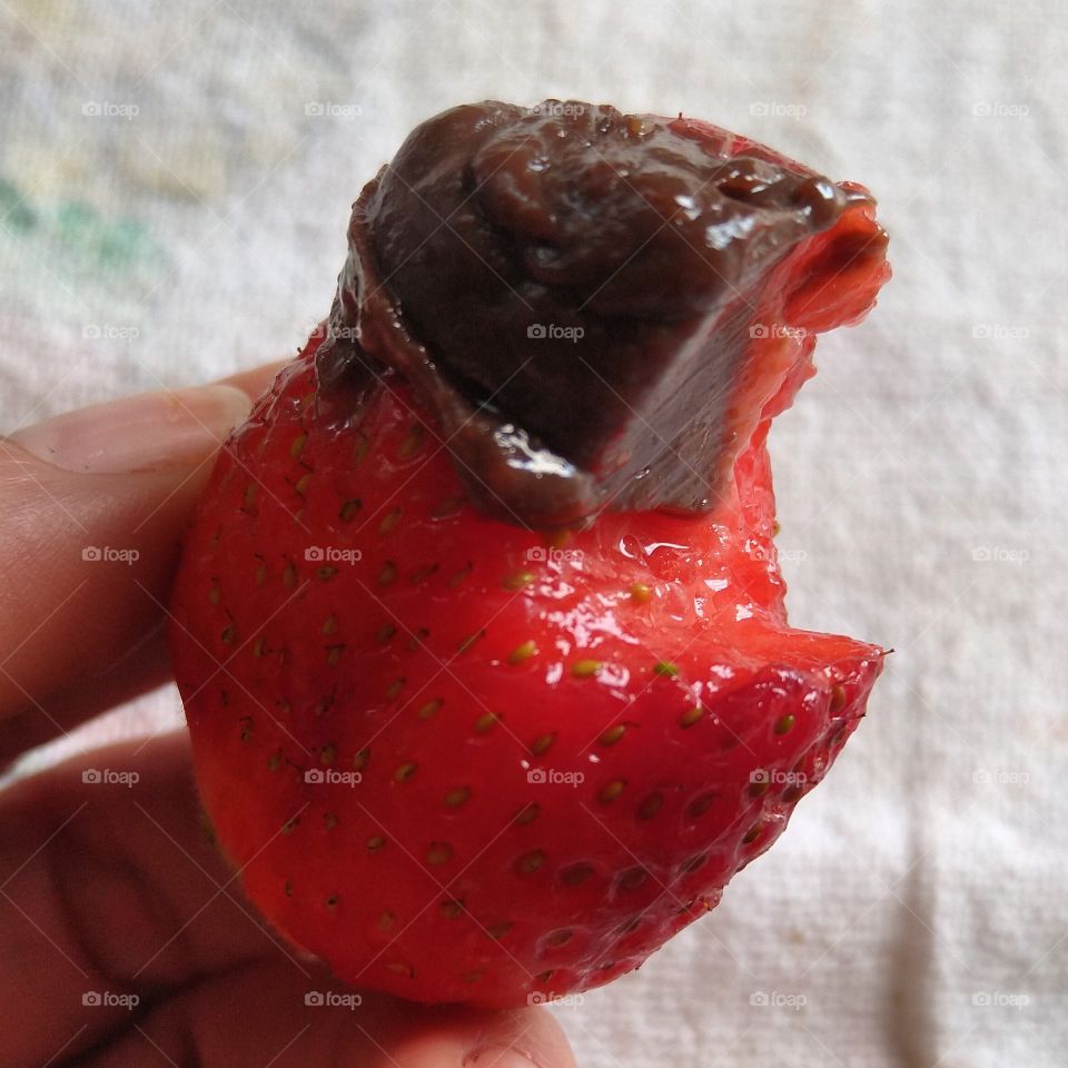 love chocolate and strawberry