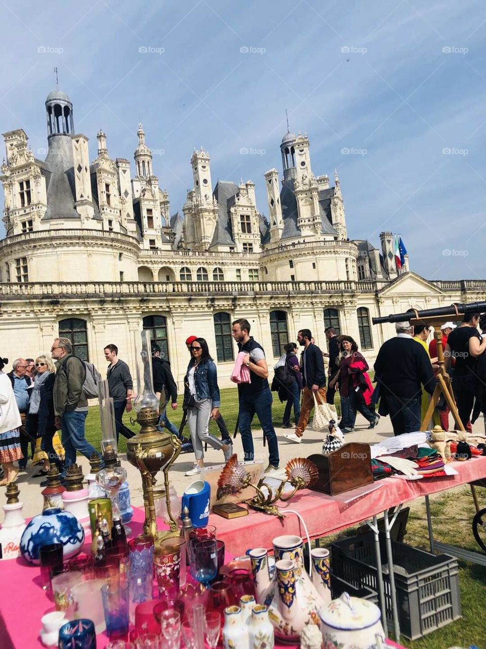 Europe travel shot- Shamborg annual antique market, a lot of people, very lively.