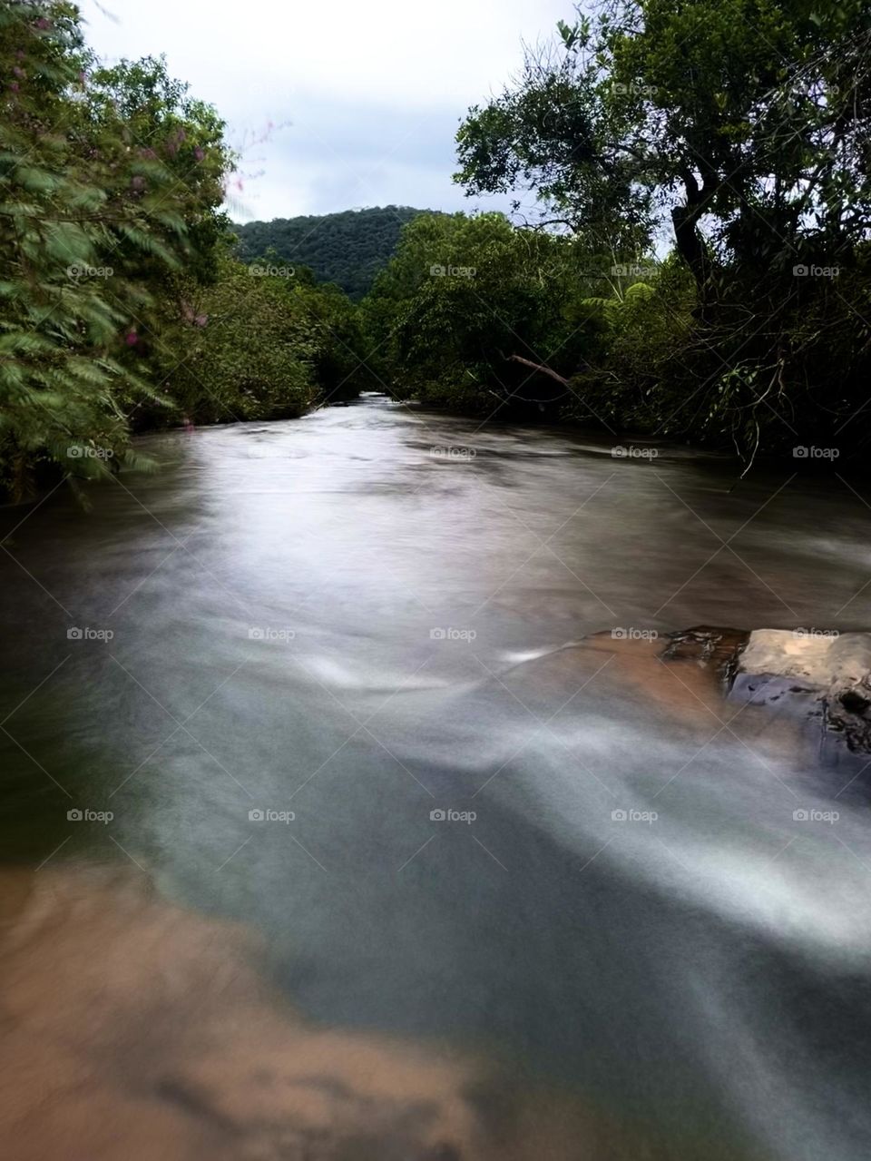 lake in long exposure