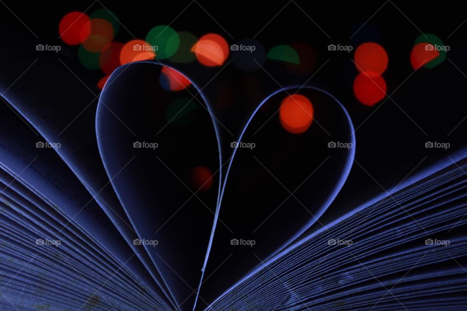 Book Heart Bokeh
