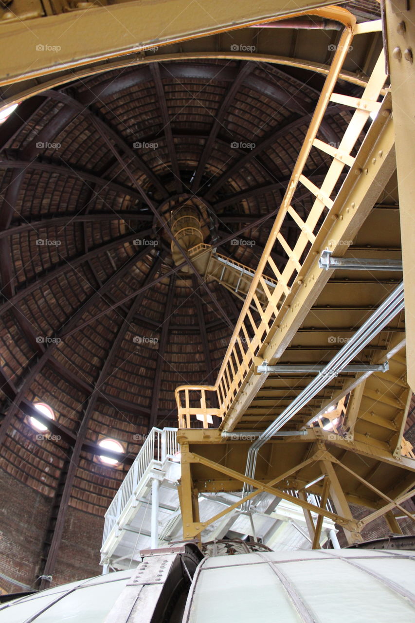 Stairs to the top of the Dome at the Kansas State Capital Building 