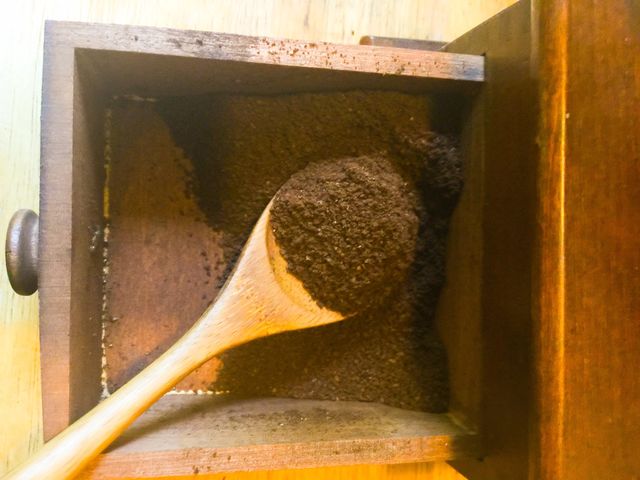 Fresh grounded coffee 