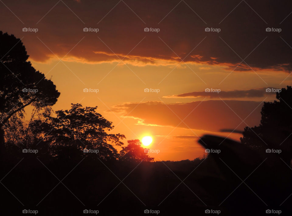 sky sunset orange by graham.harris