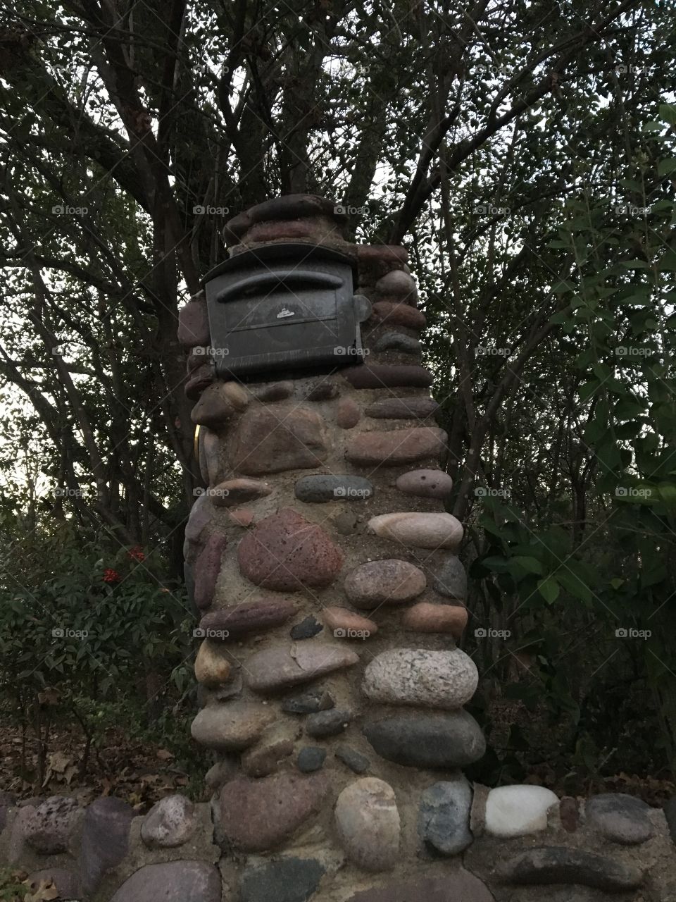 mailbox made of rocks