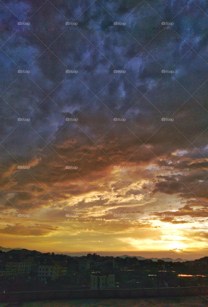 Sunset is a beautiful view…