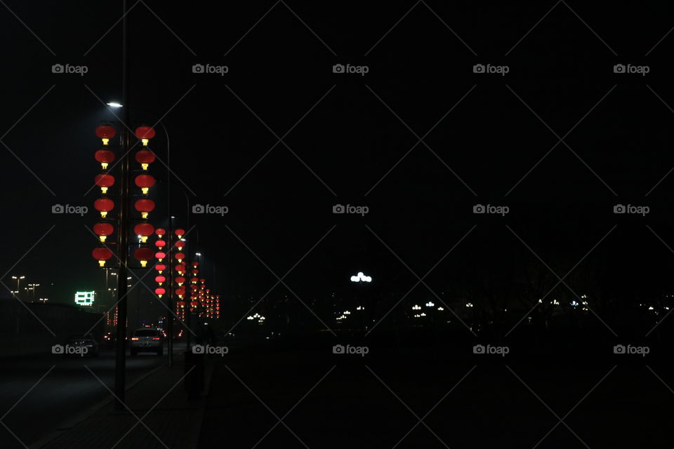 China, red lights