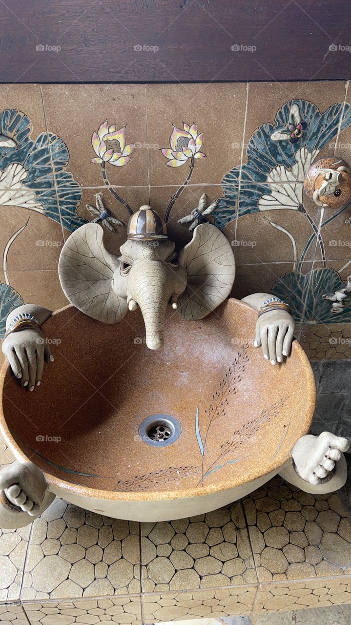 Handy craft Clay hand washet in traditional style