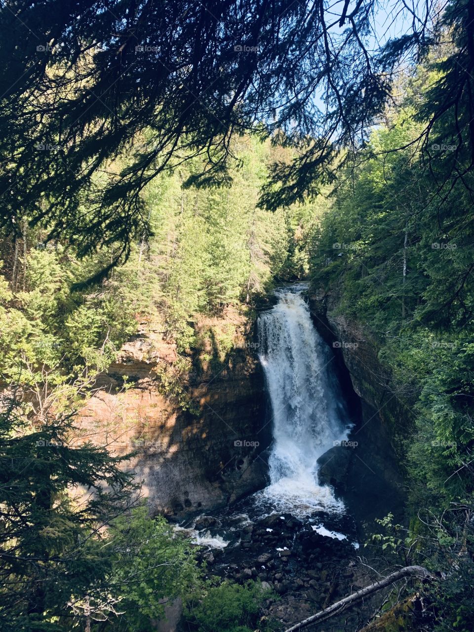 Upper Peninsula waterfalls hit different. 