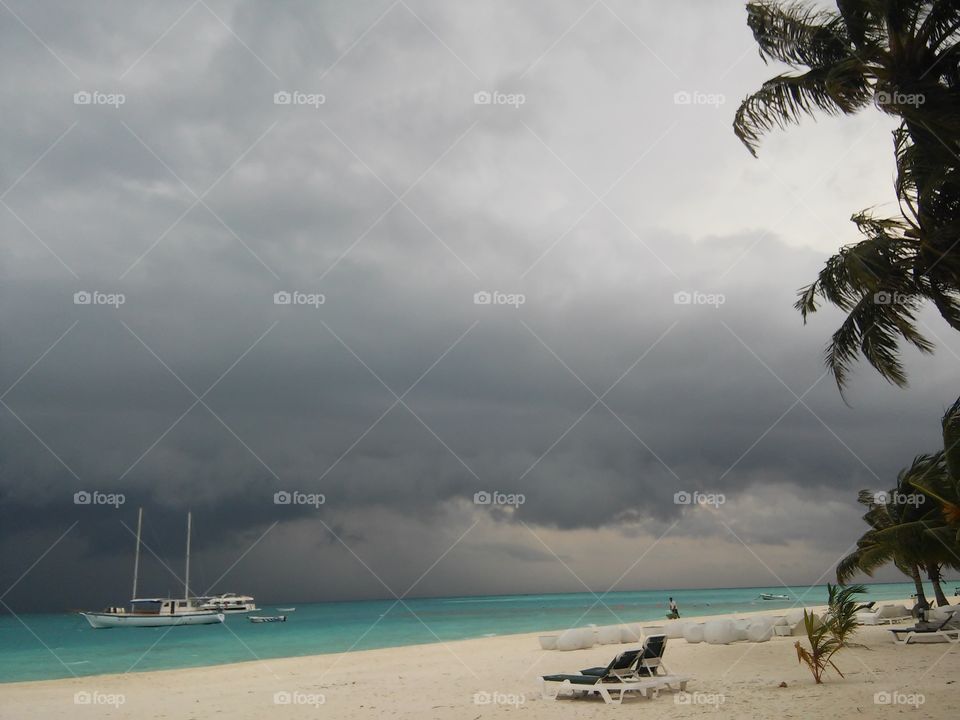 Maldives storm
