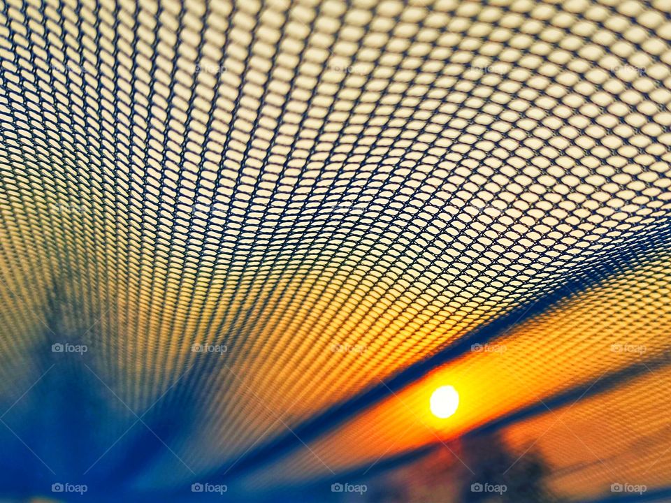 Sunrise watching through a mosquito net gives a different feel.