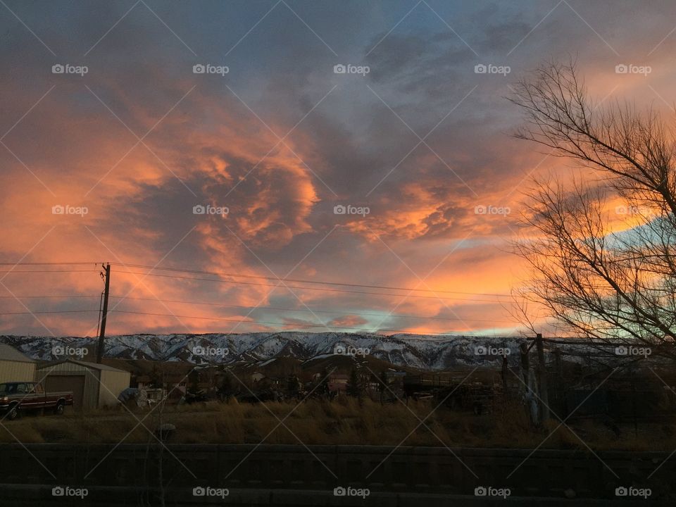 Wyoming Swirls. Another awesome Wyoming sunset!