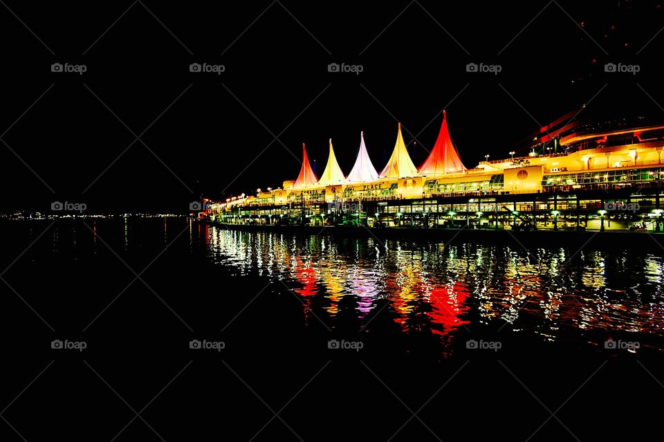 Canada Place at night