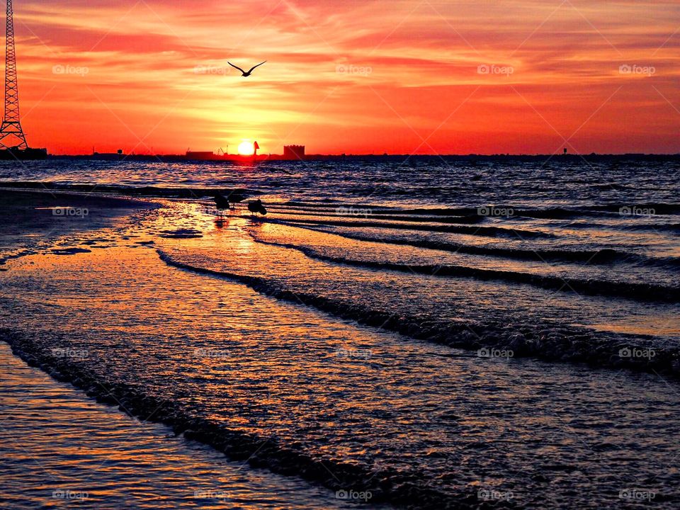 Florida sunrise on the water