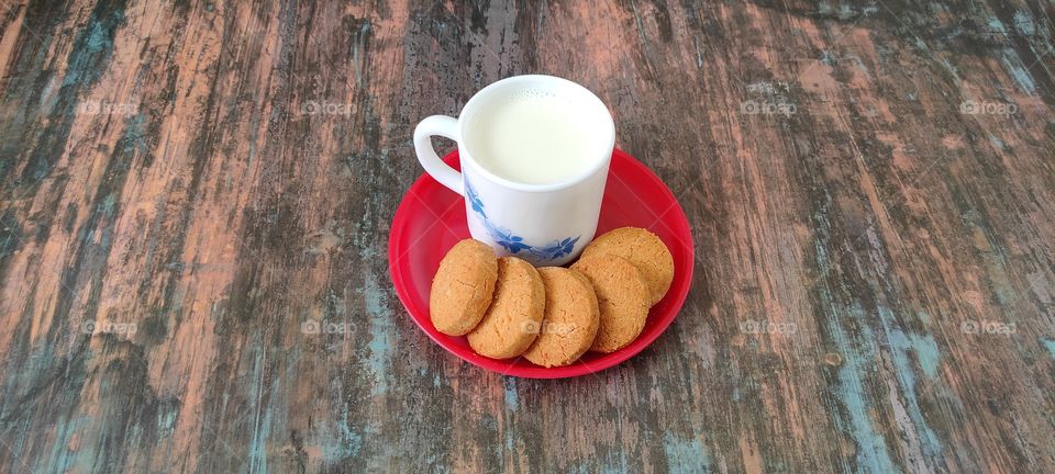biscuits and milk