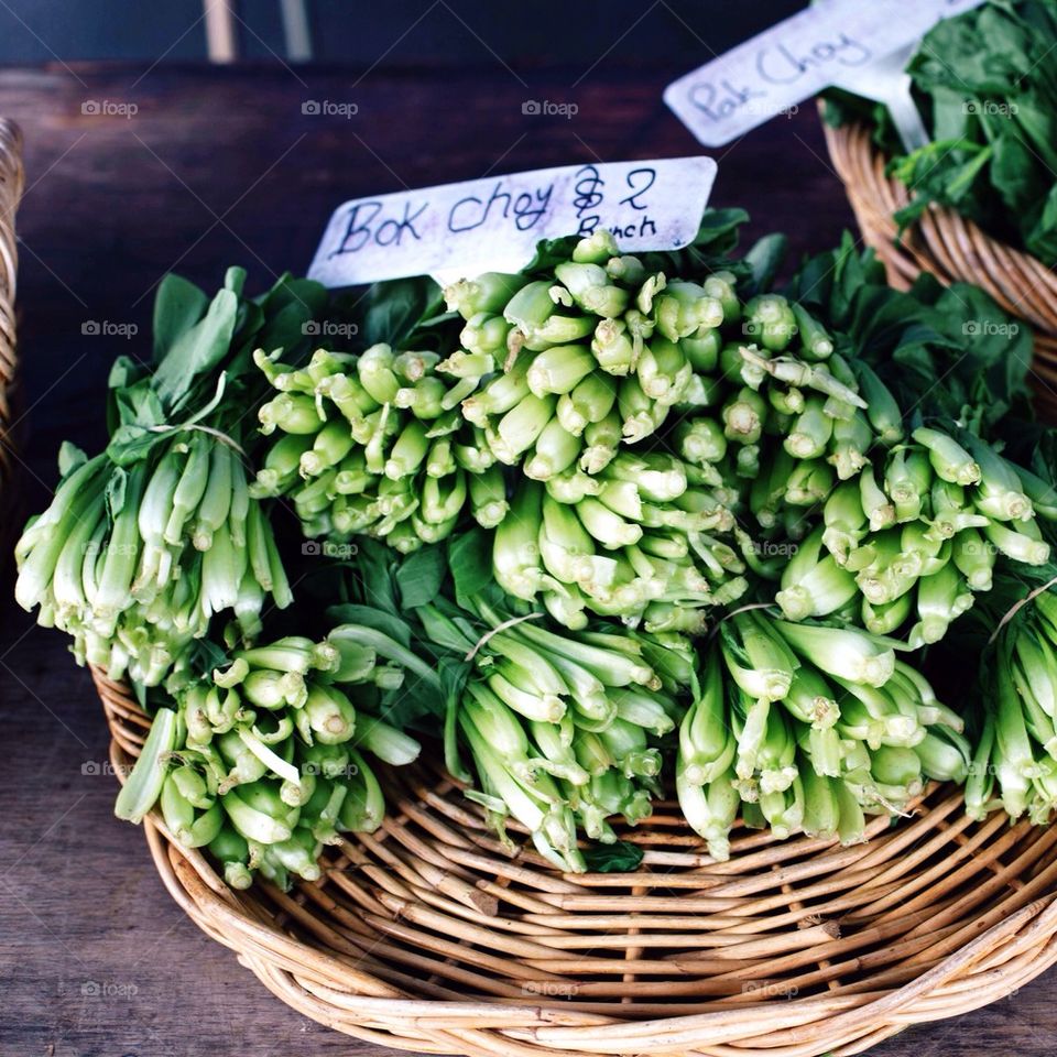 Bok Choy at the Farmer's Market