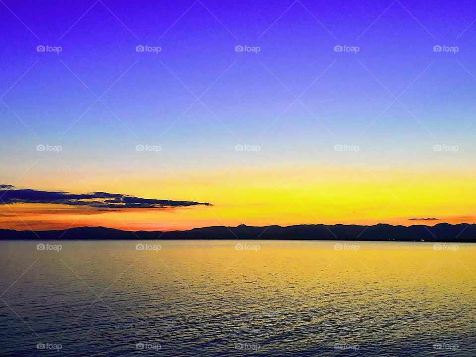Beach Sunset in Greece 