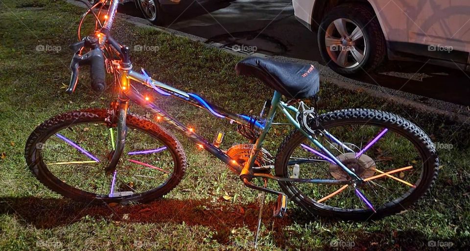 evening ride in the park