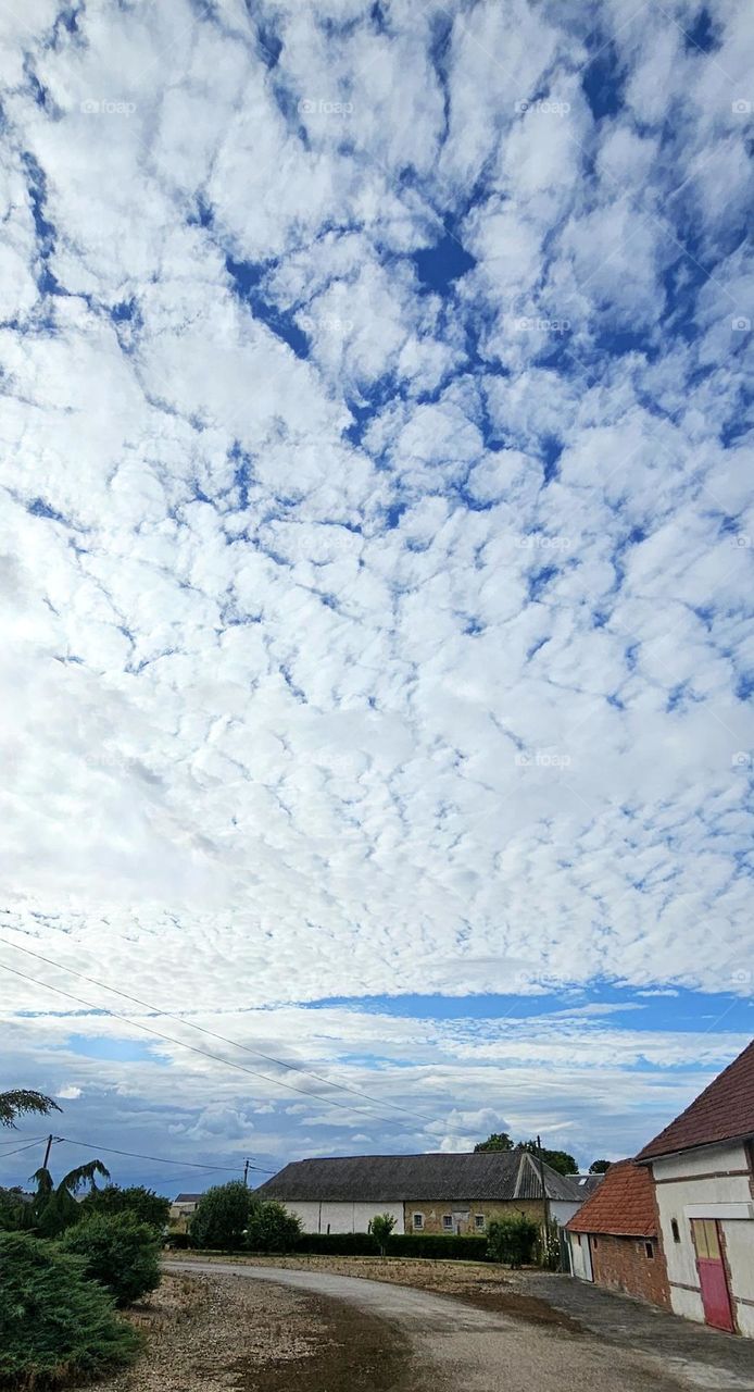 ciel d'été en Normandie