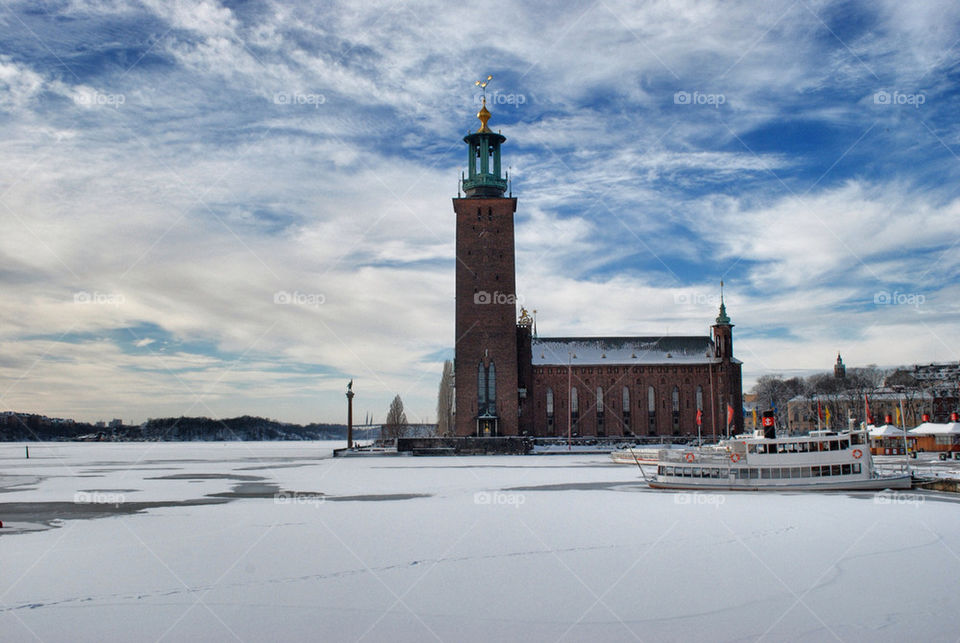 snow winter sweden stockholm by serbachs