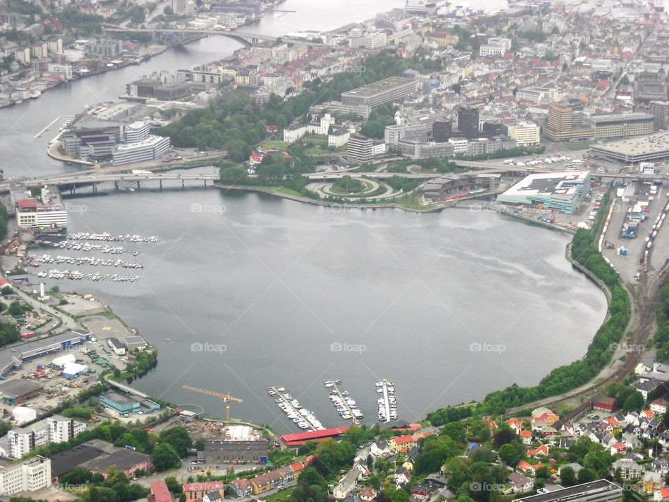 Bergen from the mountains