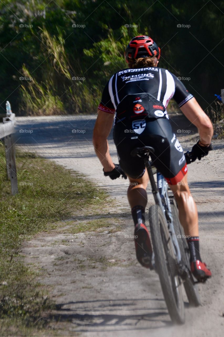 Mountain biker race