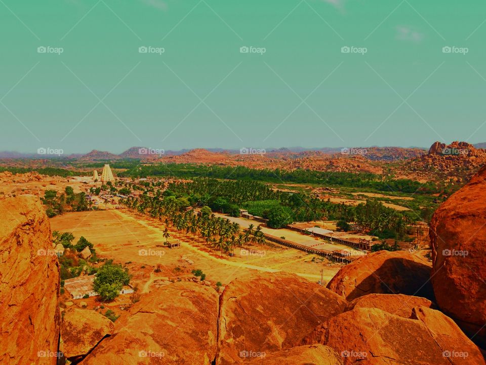 Hampi - architectural - eagle view