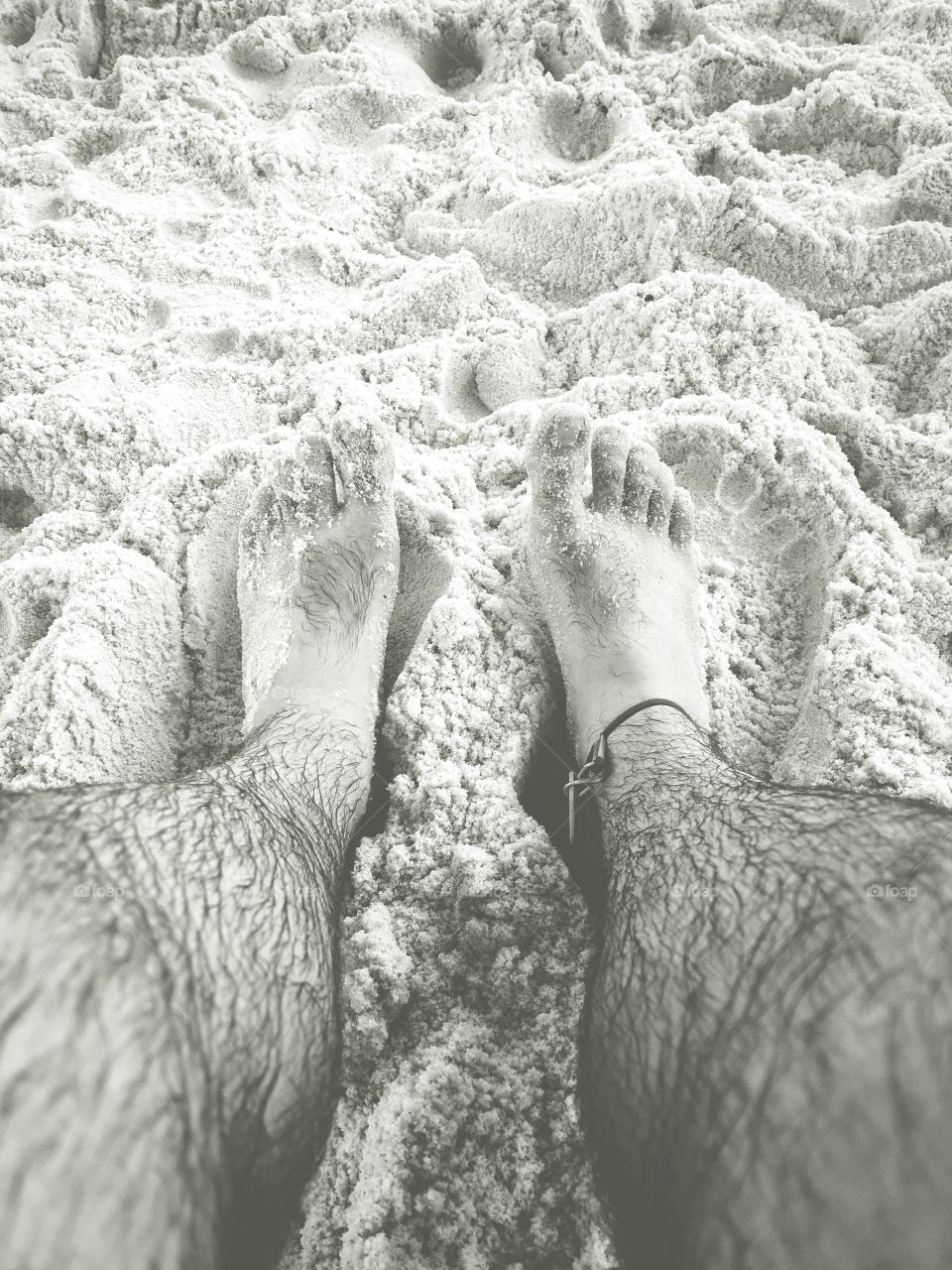 Toes in the water, toes in the sand
