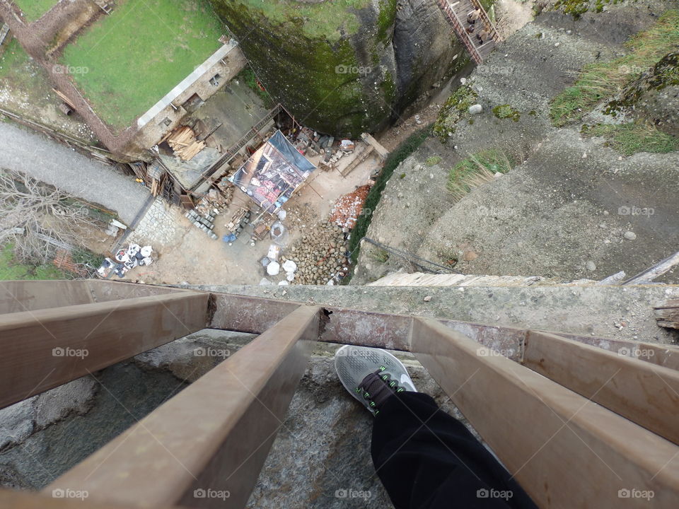 A view from a monastery at meteora, Greece
