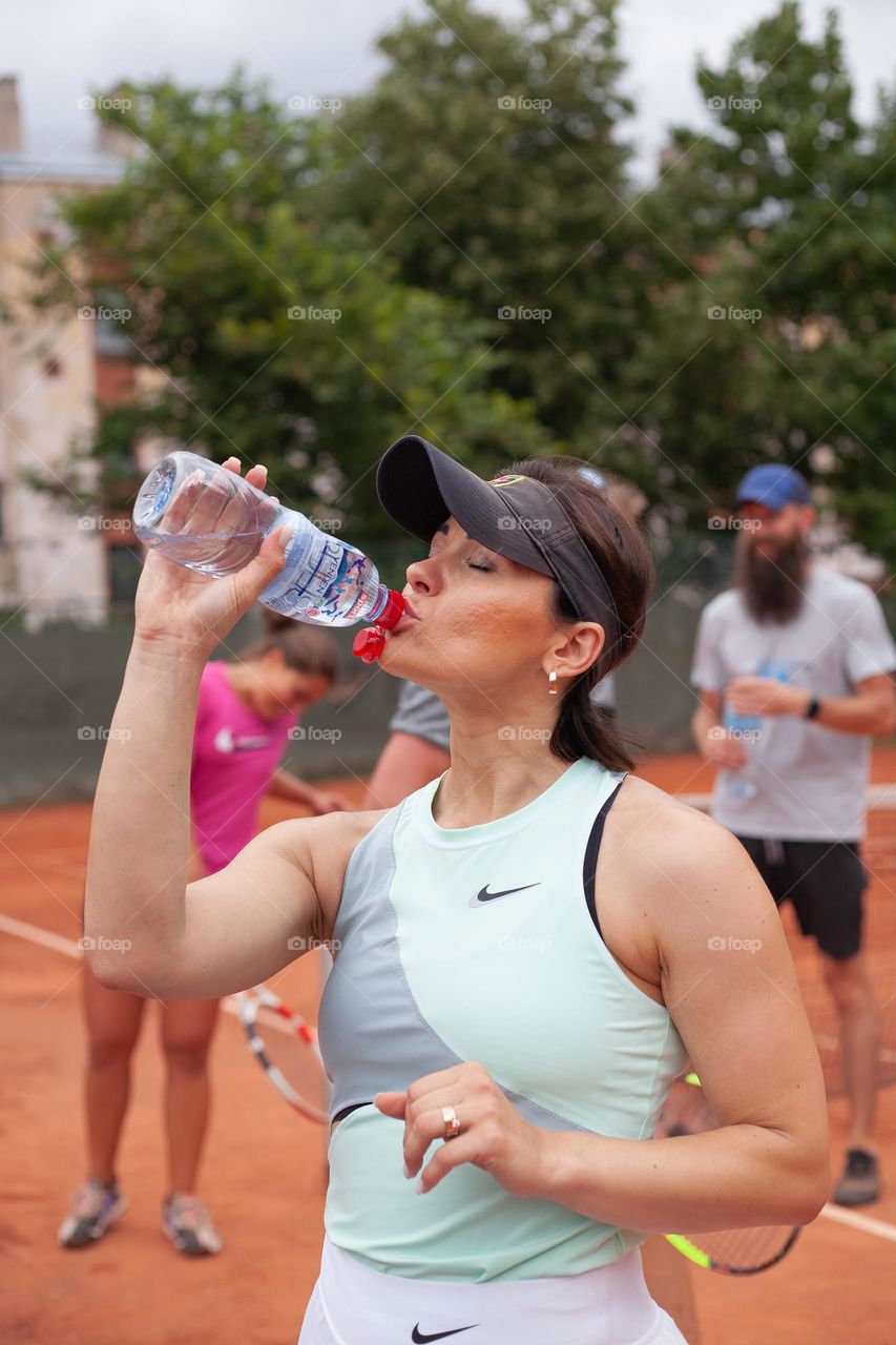 Cold water after hot game 