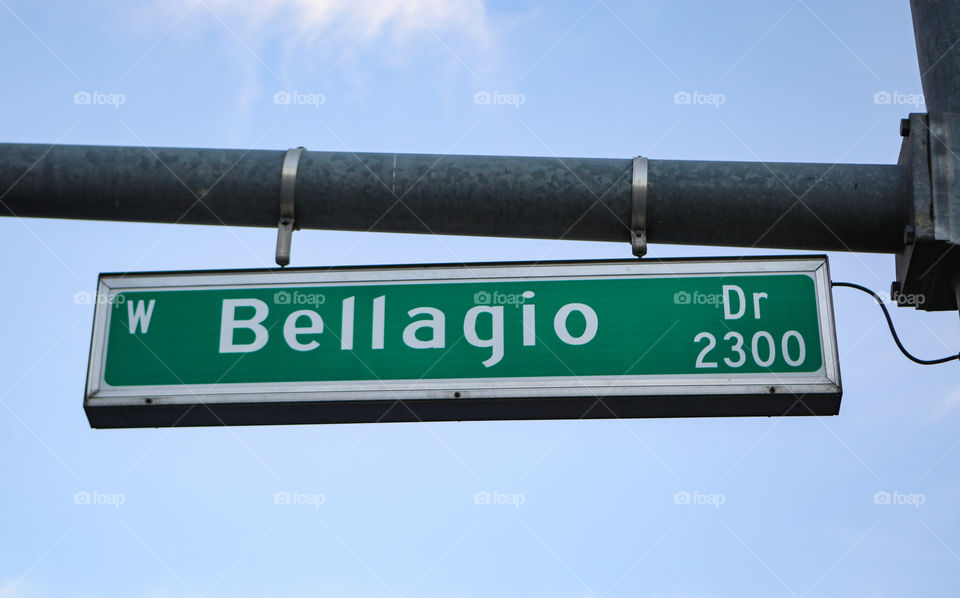 Bellagio sign 