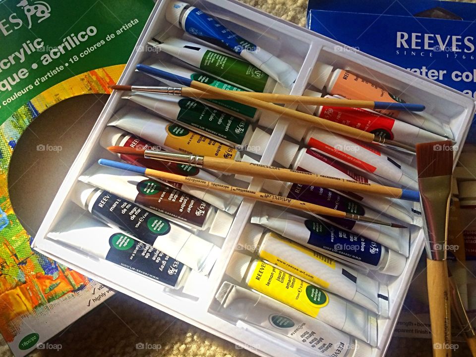 Paint and brush the two first steps 