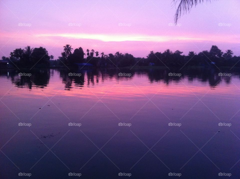 sunset in Kerala
