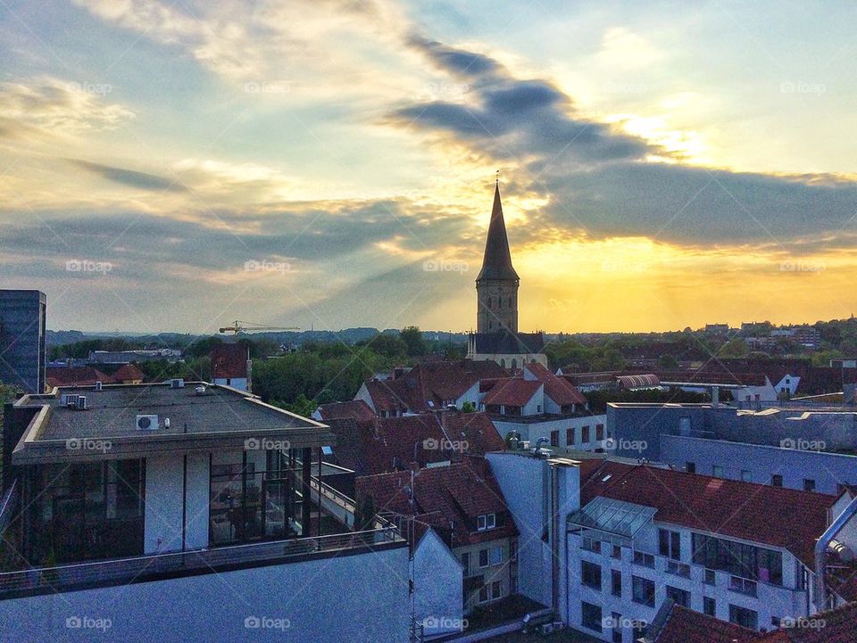 Sunset over Osnabrück 