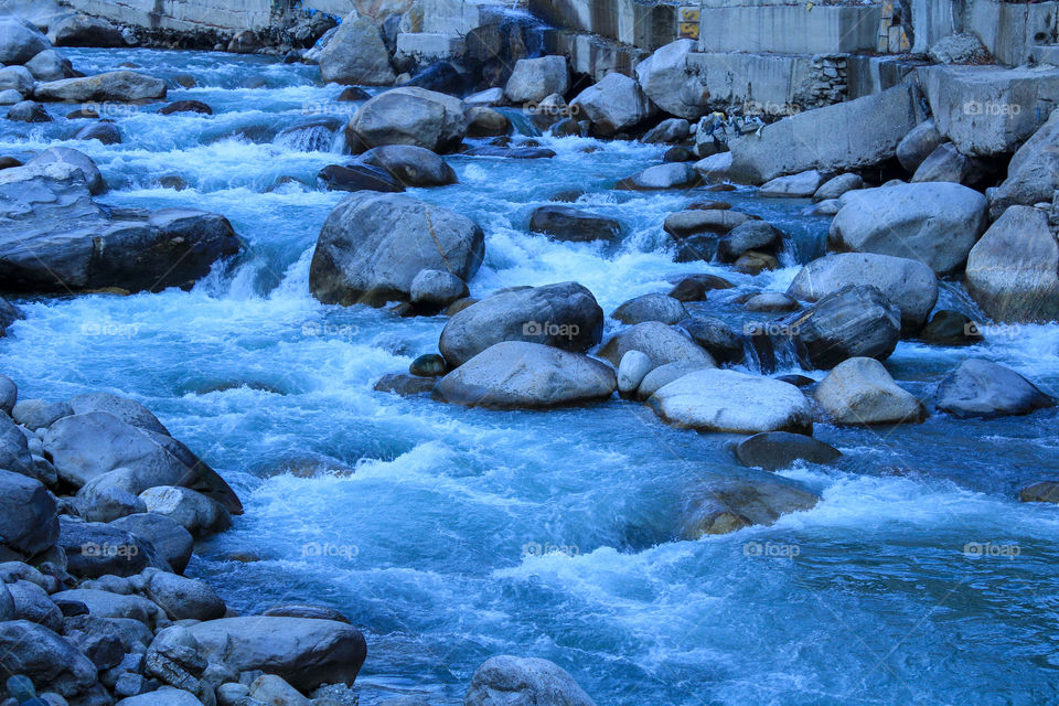 This beautiful picture is from Manali of river Beas which flows down from highest peak of Himachal Pradesh down to many places