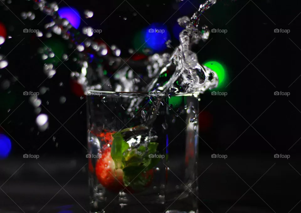 water splash photography