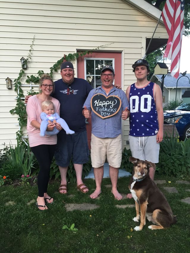 Father's Day funny family photo