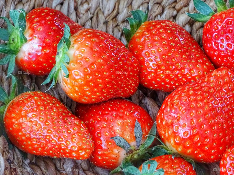 Strawberries on a plate