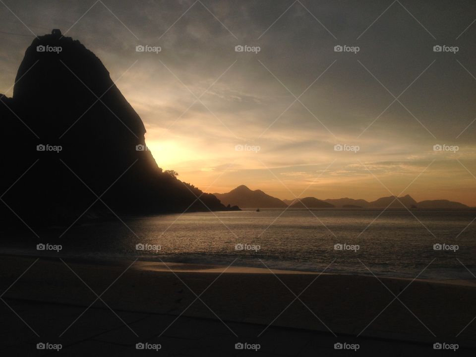 Sunrise view of beach