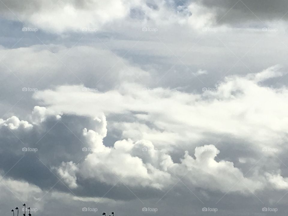 Layers of storm clouds 