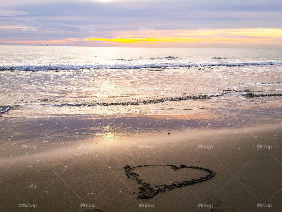 beach heart