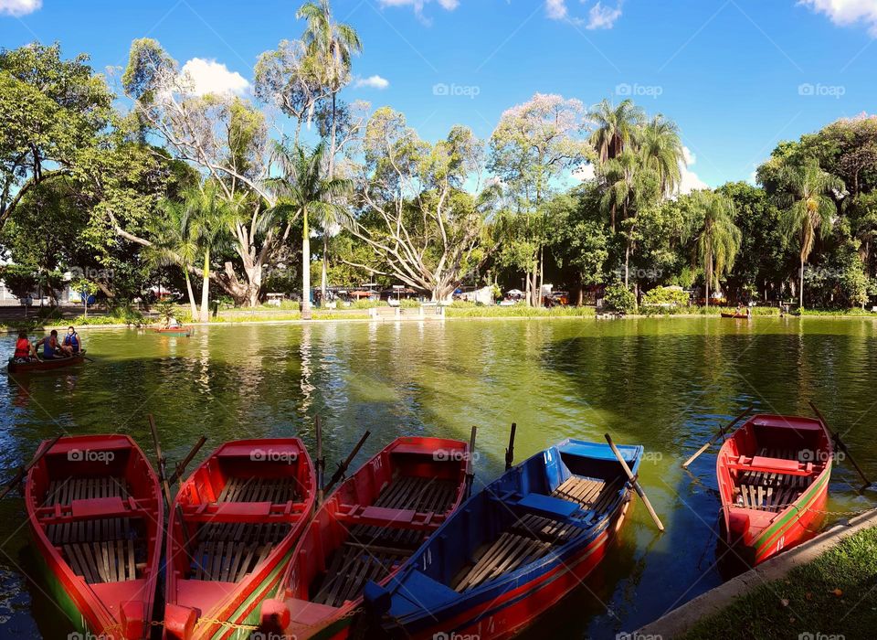 A captivating landscape showcasing nature's tranquility. Clear skies enhance the serene atmosphere, perfect for relaxation and inspiration.