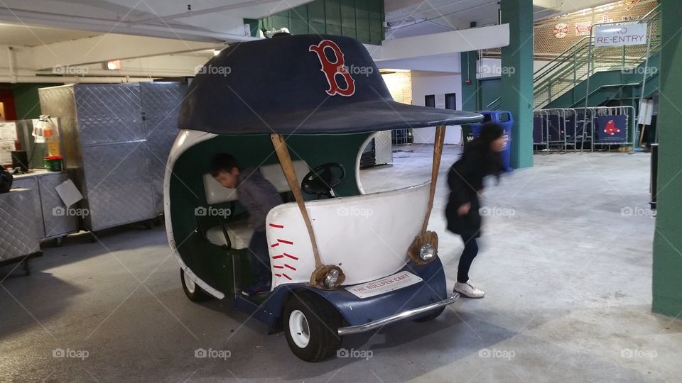 Boston Red Sox's Golf Cart