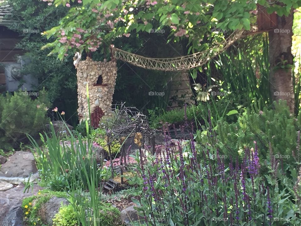 Fairy Quest. Pixie Home. Pixie Prime Real Estate! Lake, Gardens, Castles & Drawbridges. Pixie Hollow and Gardens. Gardner Village, in West Jordan, Utah. @chelseamerkleyphotos - Copyright © CM Photography. May 2019. 
