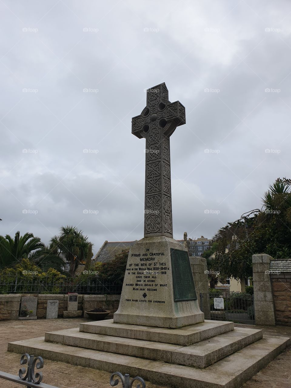 St Ives cross monument,Cornwall,England.