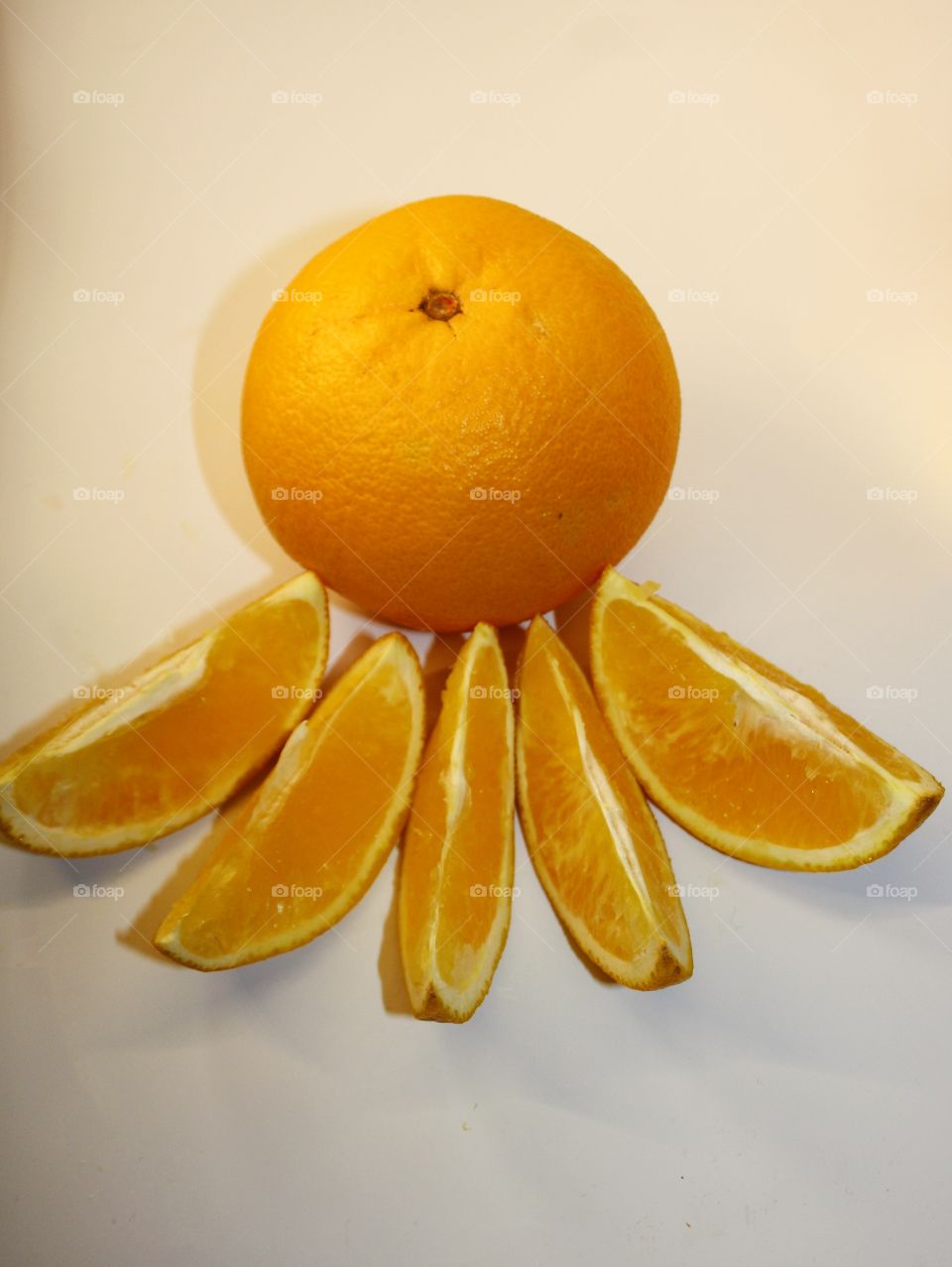 Fruit on a white background