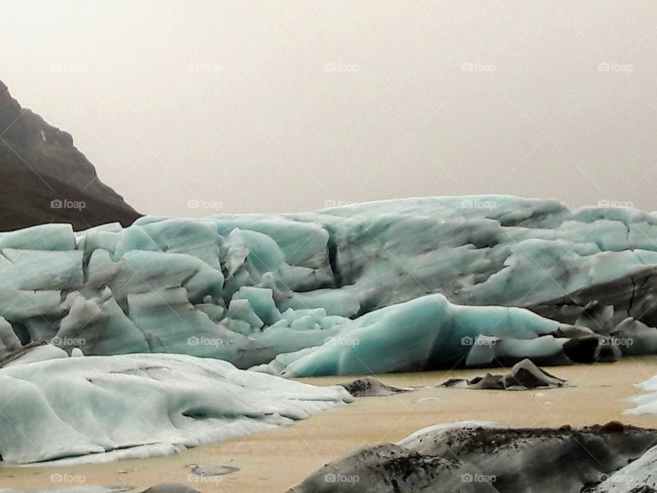 Melting glacier